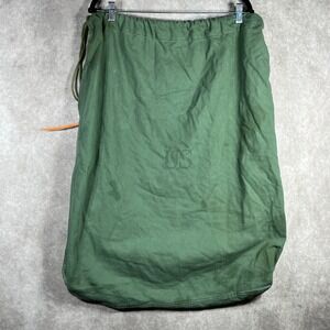 US Military Barracks Cotton Canvas Laundry Barracks Bag Olive Green Drawstring